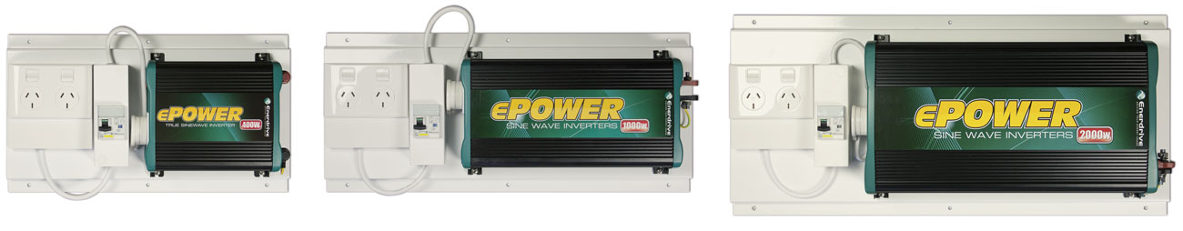 ePOWER Inverters mounted with RCD kit.