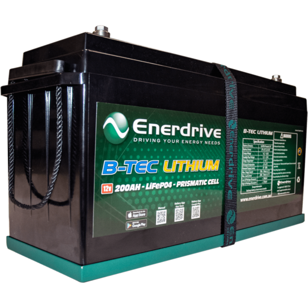 REDFLEET  NEW 400Ah 12V DC ENERDRIVE B-TEC LiFePO4 Slimline Lithium Battery,  Lithium Batteries