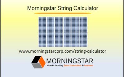 Morningstar String Sizing Calculator