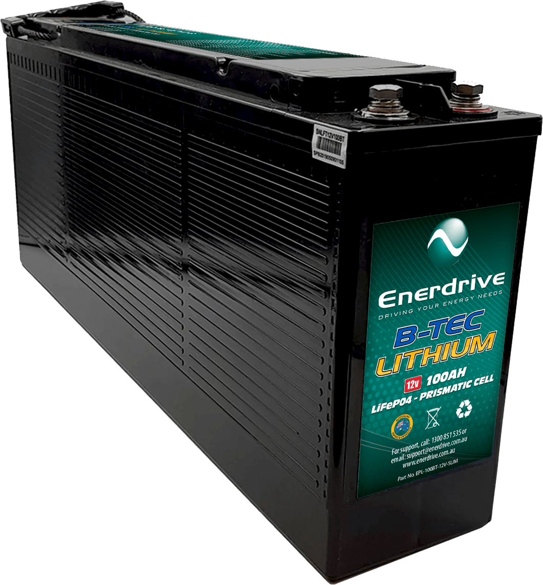 Enerdrive B-TEC 12V 100Ah Slimline Lithium Battery - ENERDRIVE