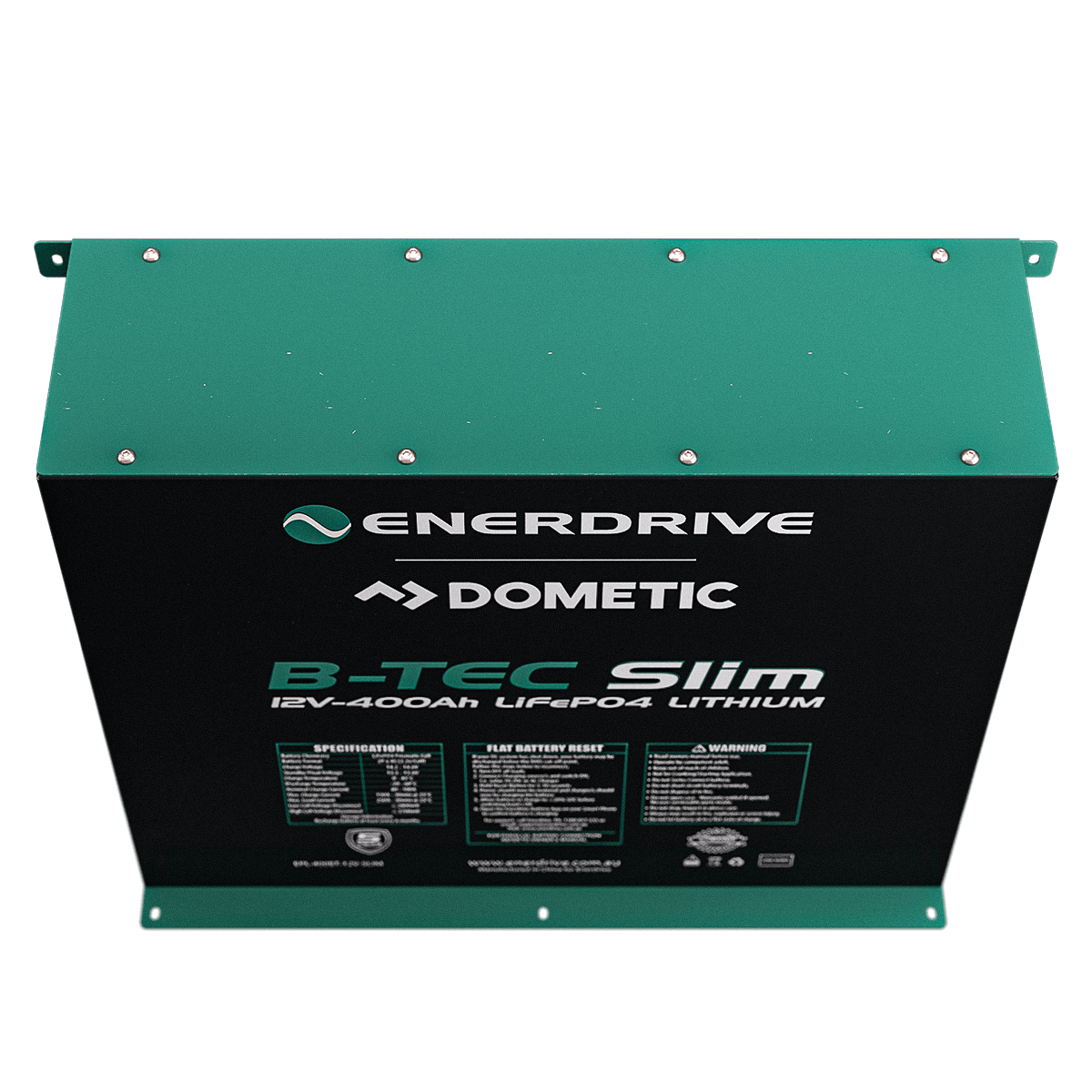 REDFLEET  NEW 400Ah 12V DC ENERDRIVE B-TEC LiFePO4 Slimline Lithium Battery,  Lithium Batteries